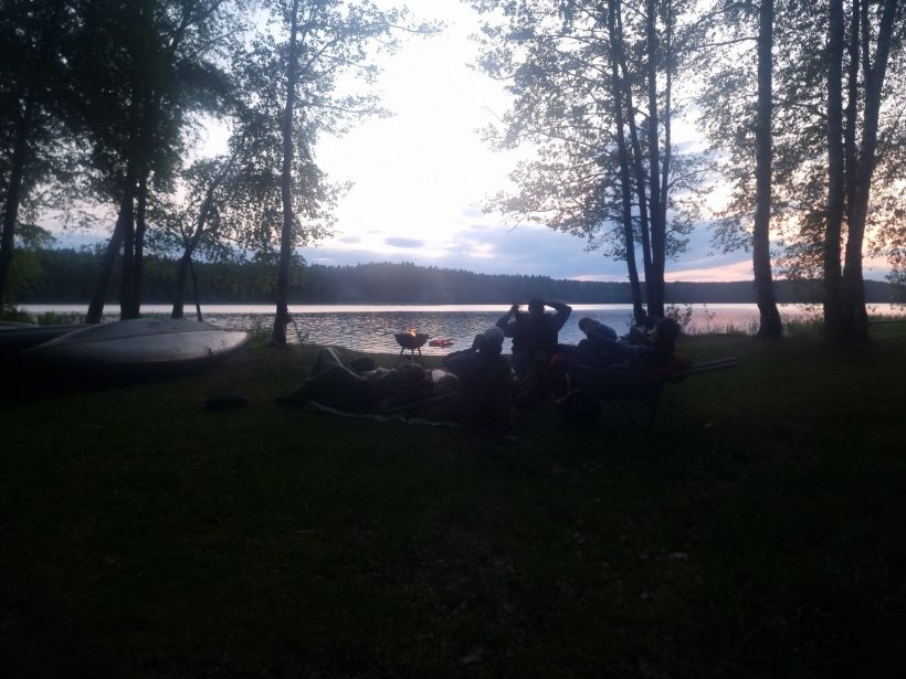 æRæR Kanotur solnedgang