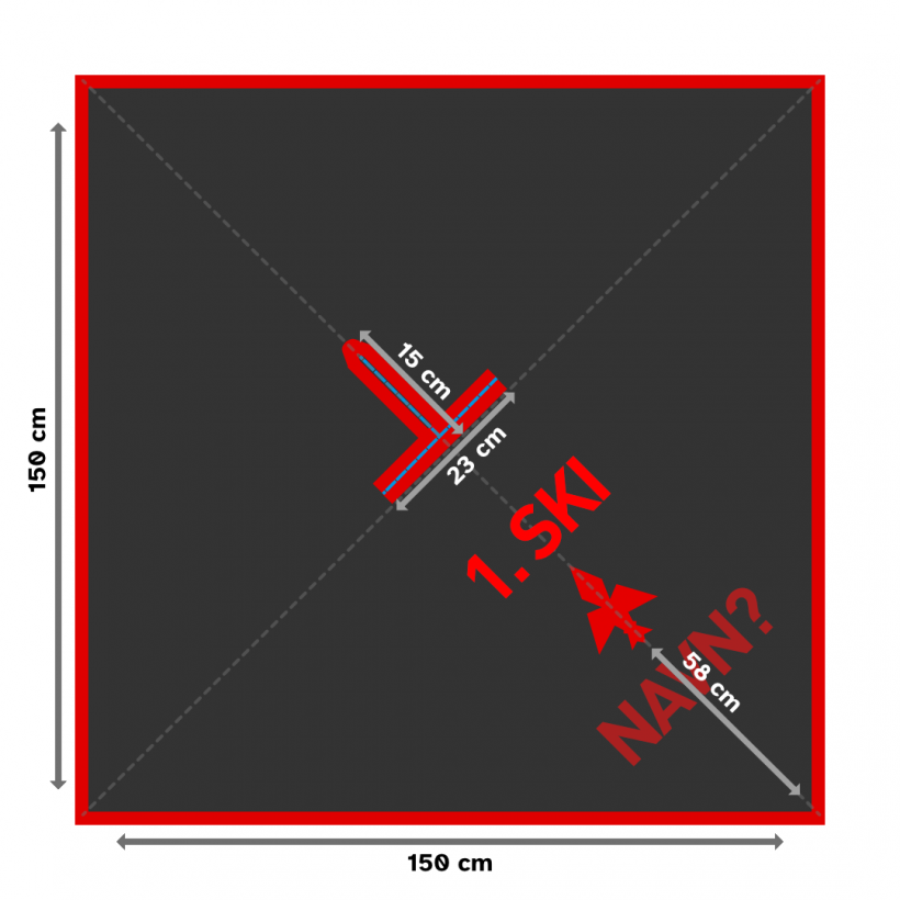 leirbålkappe designet til 1. ski